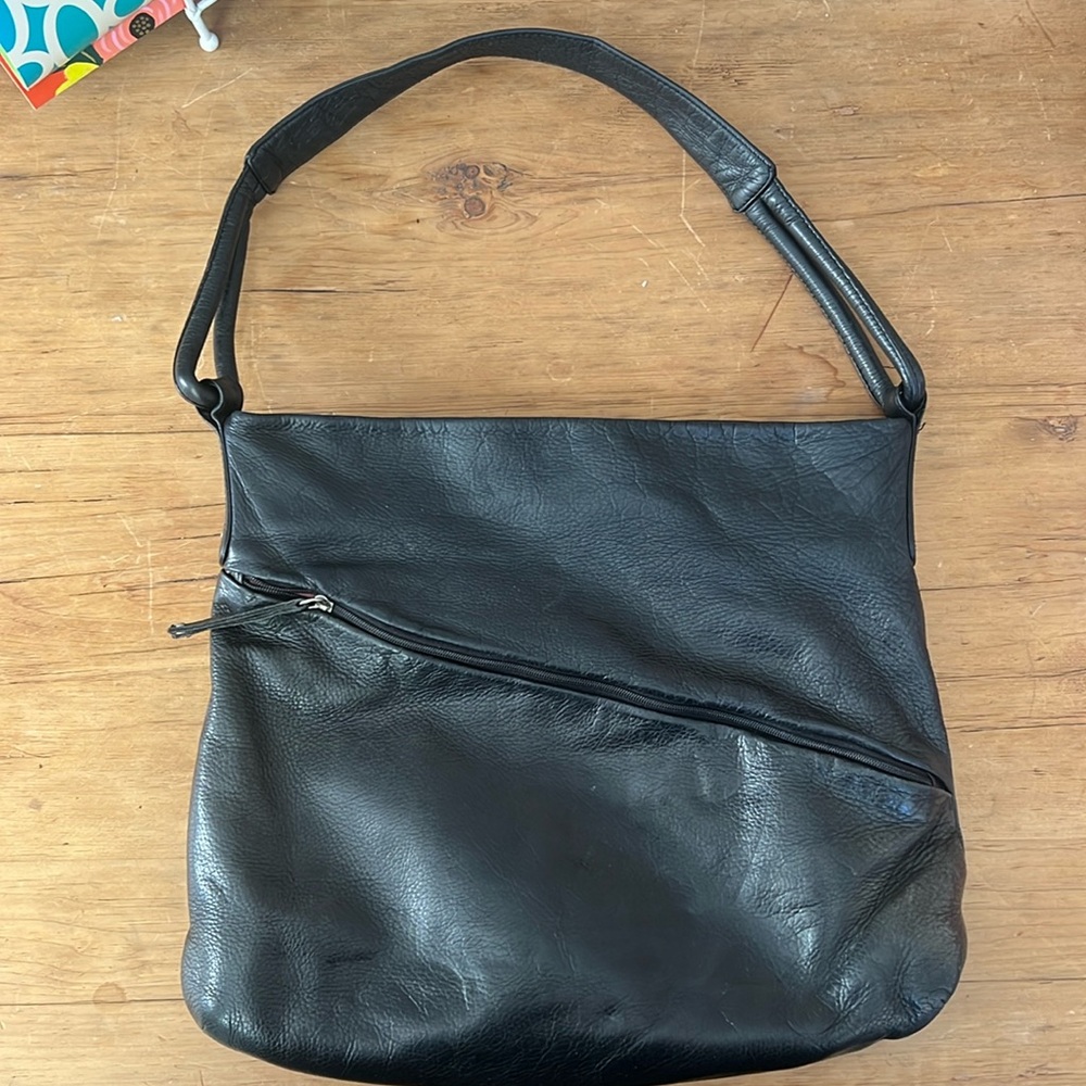 Osgoode Marley Black Leather Shoulder Bag